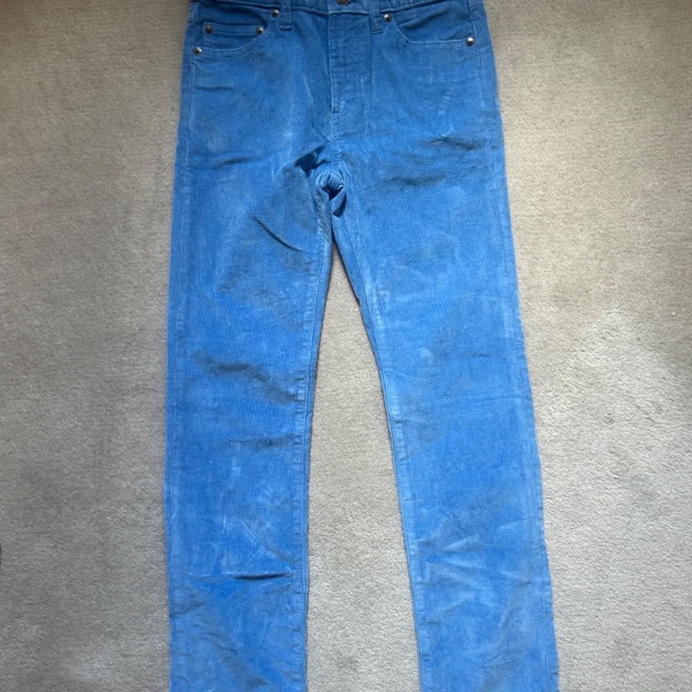 Corduroy straight leg pants - Picture 3 of 16